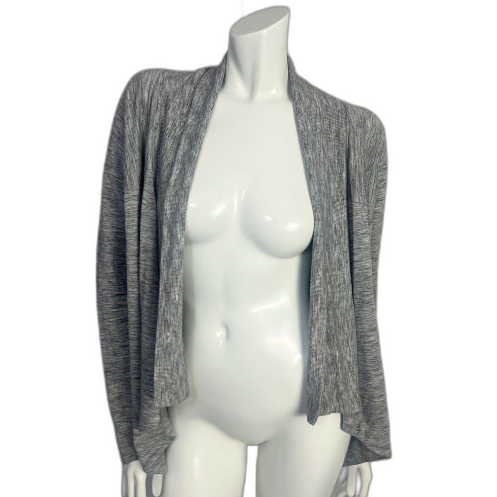 Athleta Nirvana Wear Two Ways Wrap Cardigan Women's Size S Heathered Grey Gray